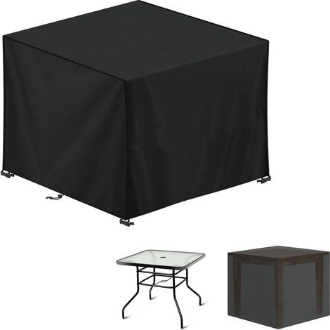 Housse Table Jardin Carrée 60x60x60 cm – 420D Oxford – Imperméable, Anti-UV (1/5)