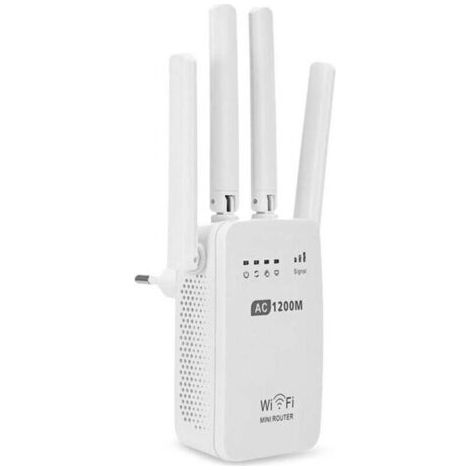 Pair ZVD-Routeur réseau sans fil Wi-Fi 1200 M, amplificateur de signal, répéteur d'extension haute puissance 5G AC05 (1/4)