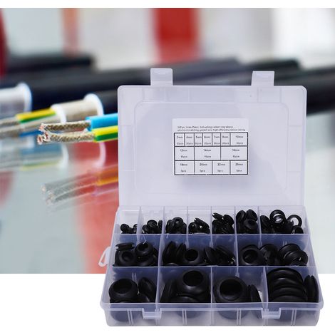200 Kabelbaumtüllen, Gummibefestigungsringe, Sacklöcher für 3–25 mm Kabel, Dichtungen (1/5)