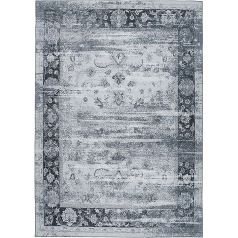 Tapis Vintage Motif Oriental "Galaxy II" Bleu 170 x 240 cm (1/4)