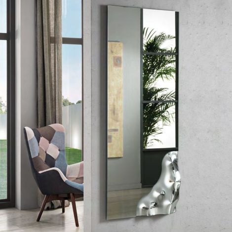 Specchio rettangolare con angolo in vetro fuso 68x170 cm DOLORES (1/3)