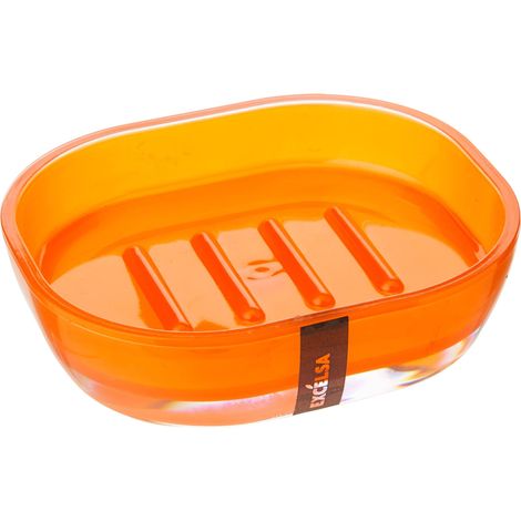 Excelsa Linea Bagno Portasapone, Arancione, 15.7 x 11 x 4 cm (1/2)