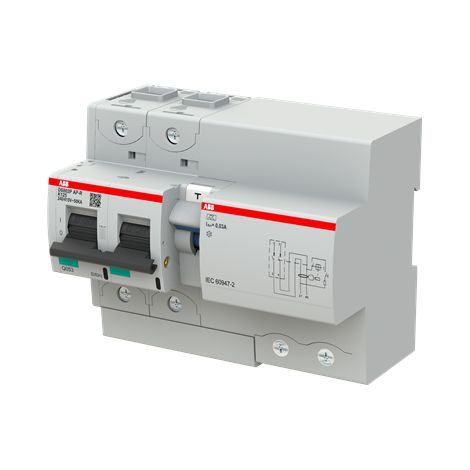 Disjoncteur Différentiel DS800P 2P 125A Cbe K 30mA Type A-APR immunisé 2CCG001341R0001 ABB G151810
