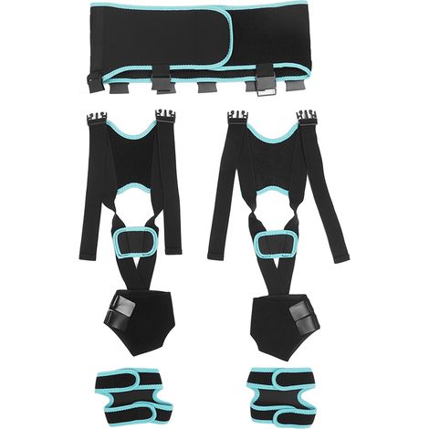 Attelle de Genou Correctrice pour Jambes en O/X - Bande Élastique de Redressement - Taille M Adulte (130-150 cm) (1/5)