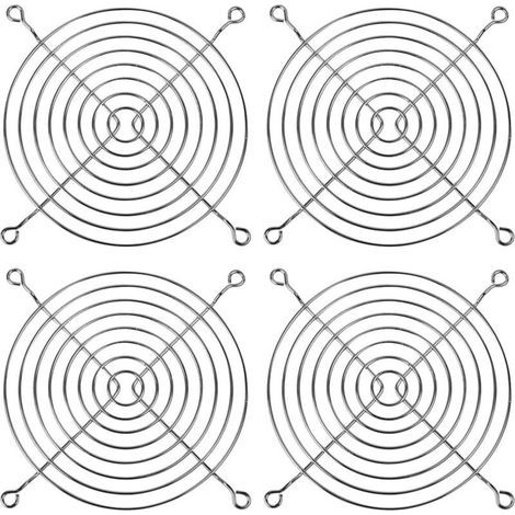 Grilles,4 grilles de ventilation, grille de ventilateur de 120 mm, grille de protection métallique, cache-ventilateur, ventilateur d'ordinateur (1/5)