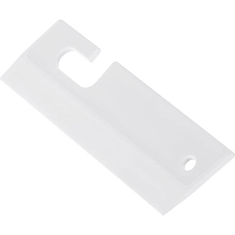 Raclette en Silicone pour Salle De Bain Blanche 20 Cm Raclette à Vitres Souple Trou à Suspendre pour Miroir Verre Carrelage Nettoyage Facile (1/4)