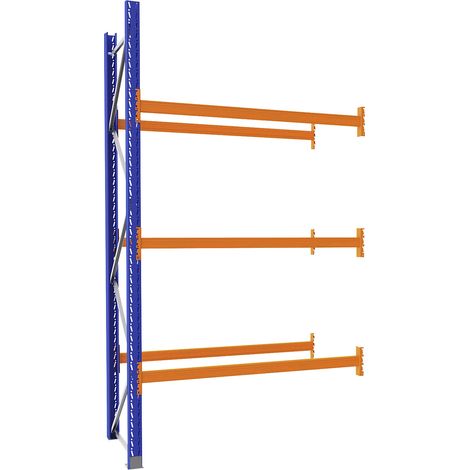 eurokraft pro, Rayonnage à palettes en acier, bleu/orange, h x