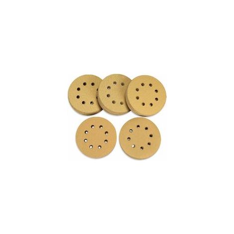 Lot de 100 disques abrasifs 125 mm Velcro 60 80 120 150 220 grain 8 trous différents pour ponceuse orbitale aléatoire - RWDIY ›Outillage à main et électrique› Accessoires pour outils électriques ›Acce