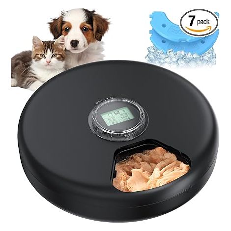 Automatic Wet Cat Food Dispenser: Automatic Wireless Dog Bowl - Programmable Dog Food Bowl - 3 AA Batteries - Refrigeration (1/5)