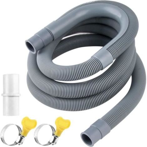 Tuyau de Vidange - Rallonge 2m - Blanc - Débit 32 L/min - Température max 90°C (1/4)