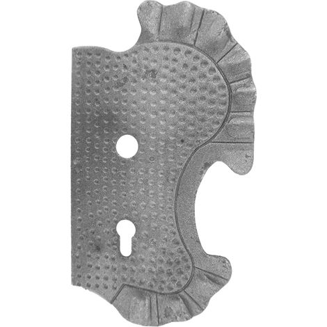 Placa derecha, 72 orificios, elementos forjados, 63.107.72 H290XL160 4MM