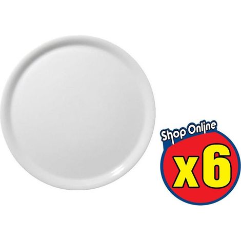 SET 6 NAPOLI PIATTO PIZZA 33 CM BIANCO