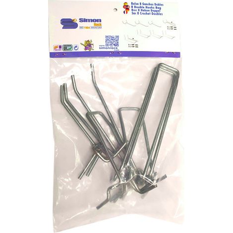 Lot de 8 broches doubles A pour fond perforé Simonrack