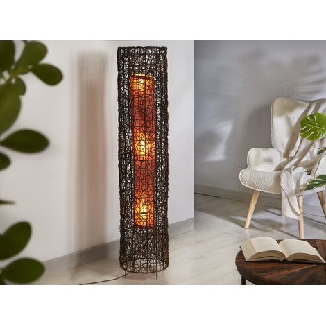 Kyoko Rattan Braun Stehlampe 140 cm. 30Dx140 cm (1/3)