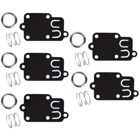 Lot de 5, kit de joints de diaphragme de carburateur pour moteurs Briggs & Stratton 2 ch à 5 ch 270026 272538 272538S 272637 4157 4168 5021 5021K 690766 221377 capuchon de ressort (1/4)