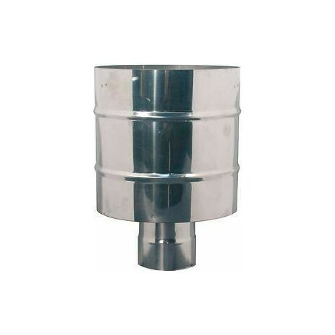 Cappello antivento fumaiolo stufa pellet acciaio inox canna fumaria d 120mm