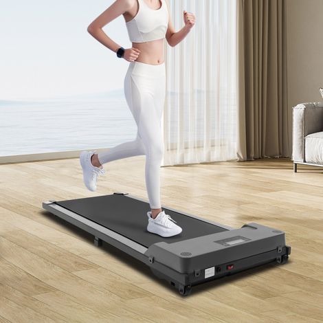 Tapis de course motorisé pour usage domestique, 740 watts, tapis de course léger avec télécommande et écran LCD, tapis de course portable pour la maison et le bureau, silencieux (1/5)