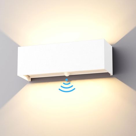 30W Lampe murale avec détecteur de mouvement, IP65 3000K, Lampe murale extérieure/intérieure, Lampe murale détecteur de mouvement (1/5)