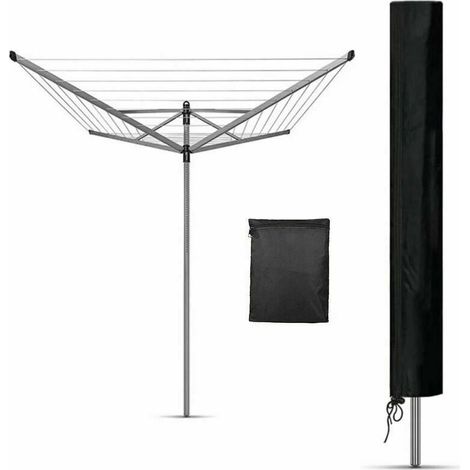 Funda para tendedero de sombrillas de exterior, funda para muebles de jardín, con bolsa de almacenamiento, Oxford 210D, impermeable y anti-UV (165 x 16 x 16 cm)