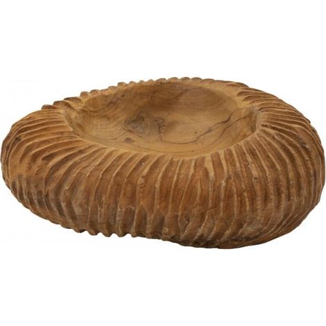 S/TASCHE GARIT IN TEAK RICICLATO CM Ø 32X11 (PEZZI UNICI - NON RIP. IN SERIE)