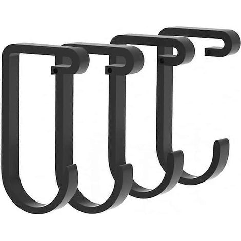 Crochets pour vélo, support de rangement suspendu au plafond pour garage. Étagère de rangement pour vélos suspendue au plafond, 4 x 8 pouces (12 x 24 cm), lot de 4. (1/5)