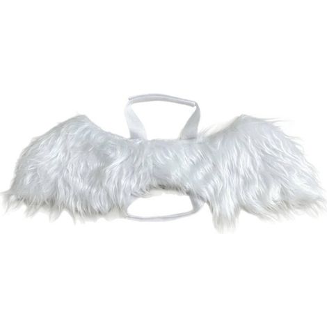 Plush Wings with Adjustable Harness, White, White (1/5)