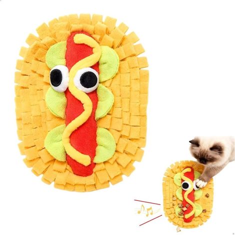 Tapis de Fouille Chien,Tapis de Fouille Chat Lavable en Polaire,Jeux Intelligence Chien Antidérapant pour Animaux Petite et Moyenne Taille,Entraînement Cognitif Enrichissant