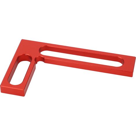 Équerre de menuisier en forme de L, en alliage d'aluminium, pour mesurer la hauteur et tracer des angles droits (90°), 100 mm / 3,9 pouces. (1/5)