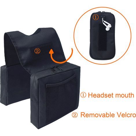 Sacoche de réservoir universelle étanche pour motos, motoneiges et quads, compatible avec porte-bagages et supports tactiles pour téléphone. (1/5)
