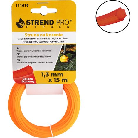 Trimmerfaden Golden Economy 1,3 mm, L-15 m, HEX
