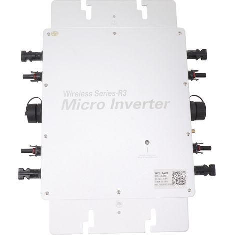 Onduleur solaire miniature photovoltaïque raccordé au réseau pour système de production d'énergie, étanche IP65, prise UE, 100-240 V (1/5)
