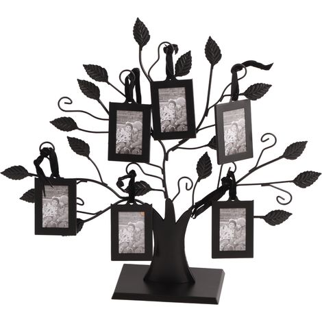 Arbre d'affichage de cadre de photos de famille à la mode avec des cadres de photos suspendus Home Decor S (1/5)