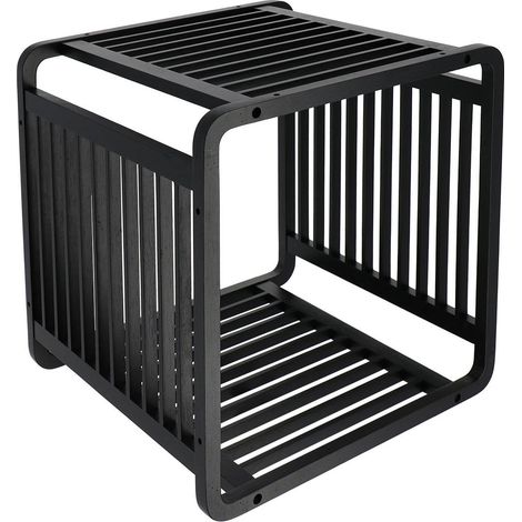 Cubo di bambù intelligente e impilabile - nero - Tendance