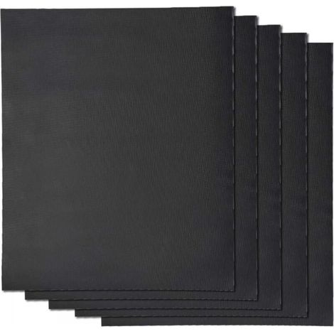 Set mit 5 Grillmatten 50 x 40 cm, antihaftbeschichtet, wiederverwendbar, geeignet für Backofen, Gas, Elektrogrill, Holzkohle, Mikrowelle (1/3)