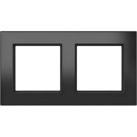 Homematic IP Funk Rahmen IP Glasrahmen – 2-fach, schwarz (1/5)