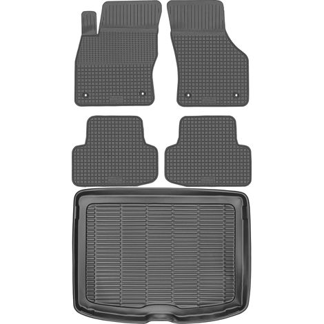 Set di tappetini in gomma per auto e tappetino per bagagliaio per Audi A3 III 8V Sportback dal 2012 al 2020. (1/5)