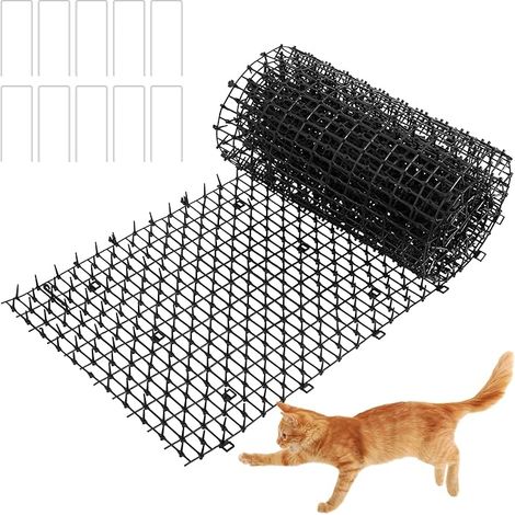 1 Rouleaux 200 x 30 cm Tapis Anti-Chat avec Pointes Empêcher Les Animaux de S'approcher, Tapis Anti-Chat d'Epine Grille de Jardin Anti Chiens pour Les Jardins Intérieurs et Extérieurs (1/5)