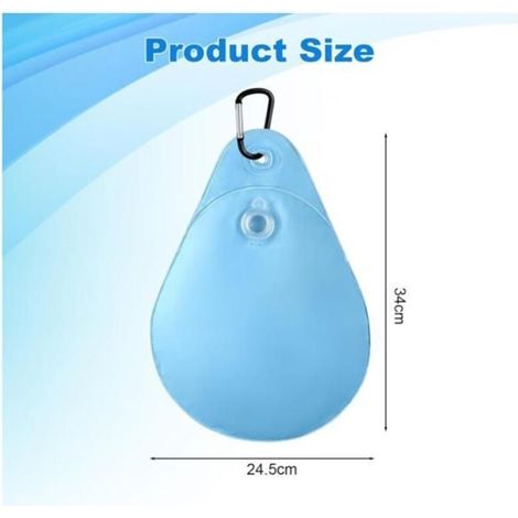 12 Stück Gewichtssäcke mit Haken zur Befestigung an Poolabdeckungen, dicke PVC-Wassersäcke zur Aufhängung von Poolplanen. (1/4)