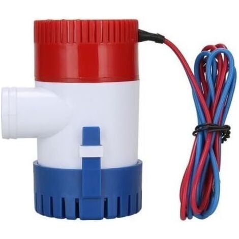 Pompe à eau de cale submersible pour caravane, camping-car, bateau de pêche, petite piscine et fontaines 12 V 25 mm 4 165 l/h (1/4)