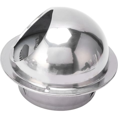 Couvercle de ventilation extérieur en acier inoxydable, résistant à la pluie et au vent, accessoire de sortie d'air de 4 pouces (1/5)