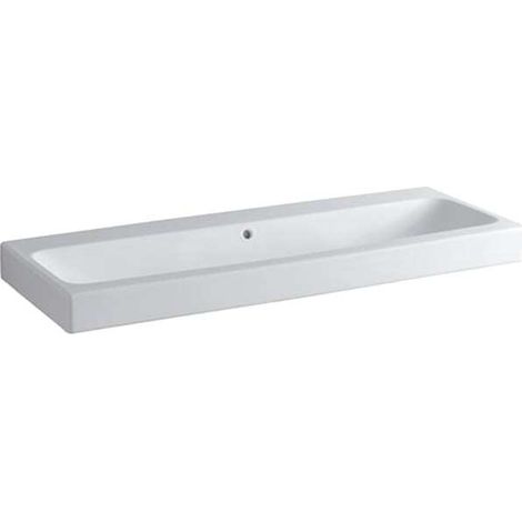 Geberit iCon Waschtisch 1200 × 485 mm, weiß, ohne Hahnlöcher, (1/4)