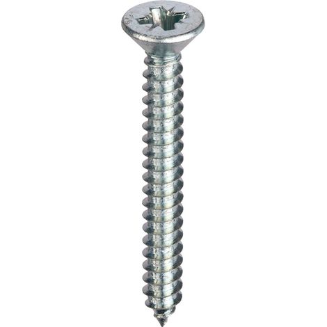 Unifix Self-Tapping Screws Pozi Csk Head AB DIN 7982-C-Z BZP 6g x (1/2)