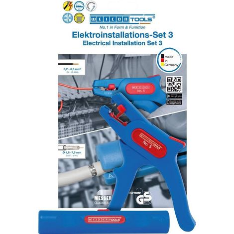 Weicon-Tools Conjunto de herramientas de pelado profesional azul