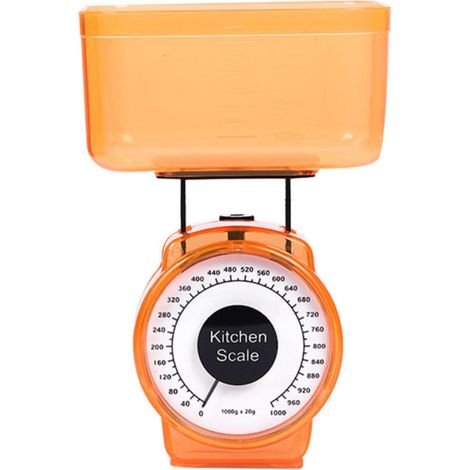 Zerodeko Balance Mécanique Cuisine 1Kg sans Pile, Plastique Résistant (1/5)