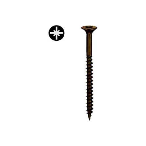CONDY - 4 VITI TESTA PIANA SVASATA BRONZATE 6,0X180