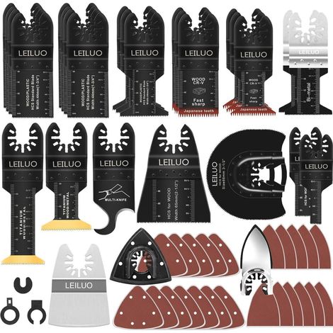 Multitool Sägeblätter Sandpapier Tasche 134 Stück 134tlg (1/5)
