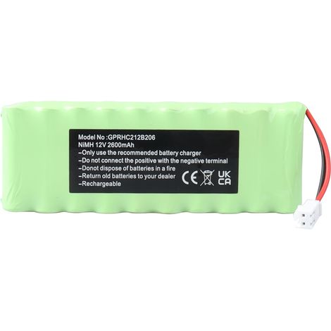 Batterie NiMH 12 V 2 600 mAh pour volet Roulant GP210AAHCB10BMX, GPRHC212B206, WDT-S RT2-SF, Radio Solaire G2/G3/G4, vidéosurveillance, volet Roulant extérieur ZRO SF, ZEL (1/5)