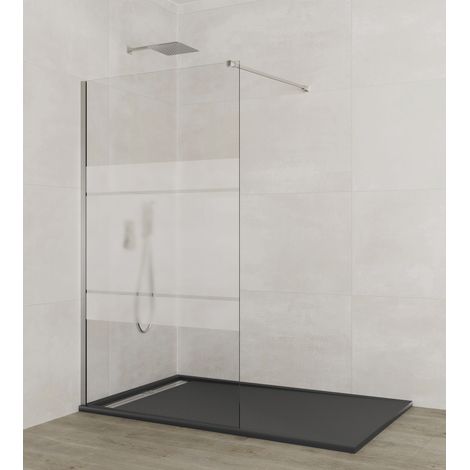 Mampara de Ducha Fija Screen Cromo Frost 86,5-88 cm - GME (1/3)