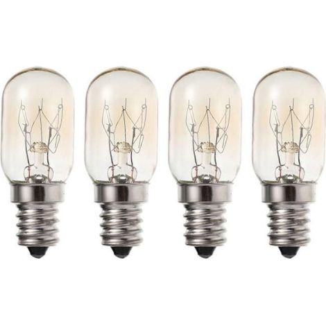 Ampoule E12S - 10 W - 2700 K - Verre Céramique - Pour Réfrigérateur Hotte Aspirante Machine À Coudre - Lot De 4 (1/5)