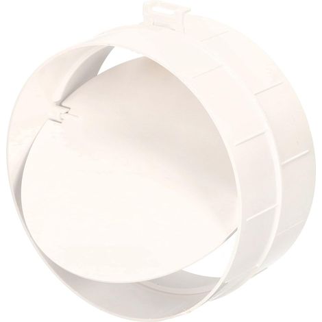 KOTARBAU Raccord pour tuyau de ventilation - Diamètre : 125 mm - Avec clapet anti-retour (1/5)